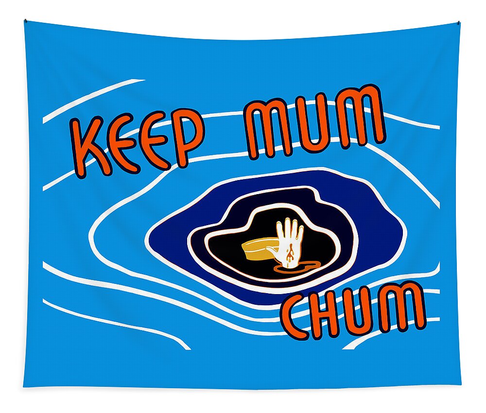 Wwii Propaganda Tapestry featuring the mixed media Keep Mum Chum by War Is Hell Store