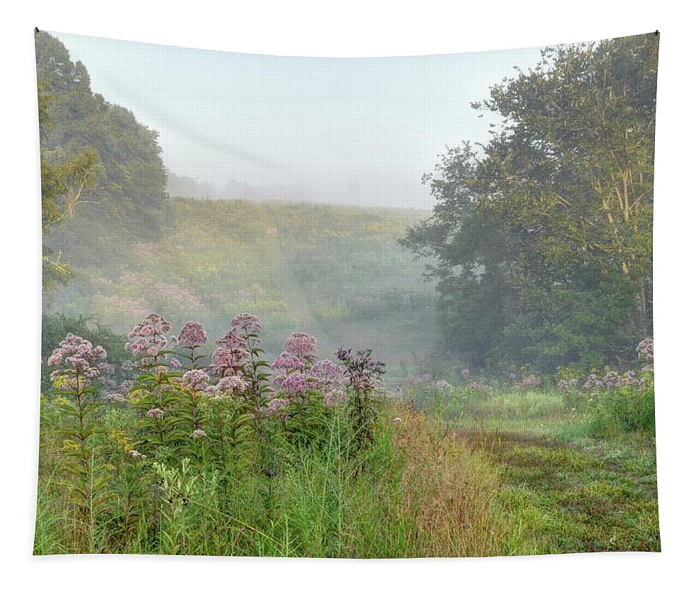 Flora Tapestry featuring the photograph Kendall Hills Fog by Ann Bridges
