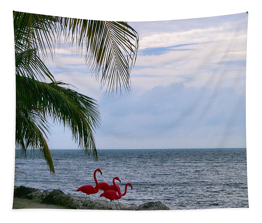 Florida Tapestry featuring the photograph Key Largo Communal Dip by Lin Grosvenor