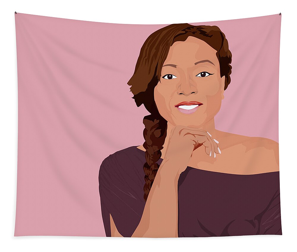 Mauve Tapestry featuring the digital art Kimmi J by Scheme Of Things Graphics