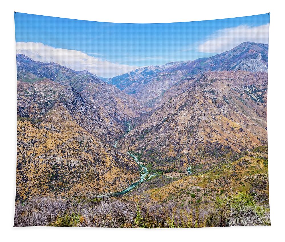 King's Canyon National Park Michael Tidwell Landscape Tapestry featuring the photograph King's Canyon by Michael Tidwell