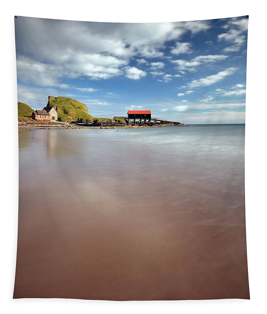 Dunaverty Rock Tapestry featuring the photograph Kintyre Beach by Grant Glendinning