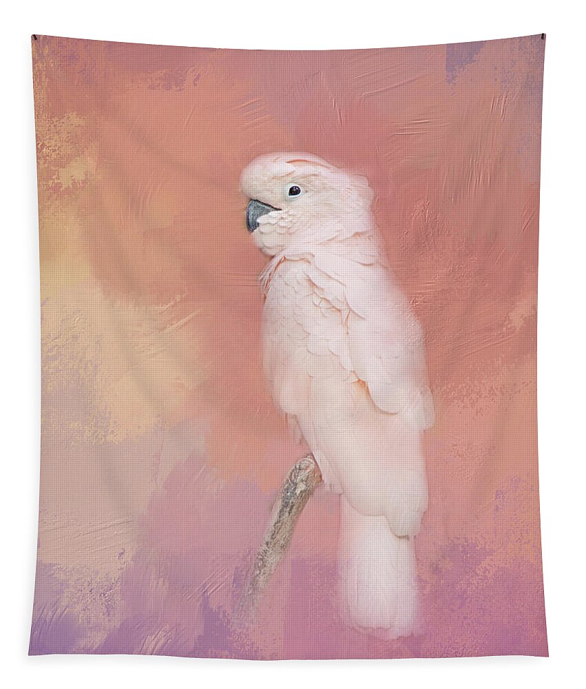 Bird Tapestry featuring the photograph Kramer The Moluccan Cockatoo by Theresa Tahara