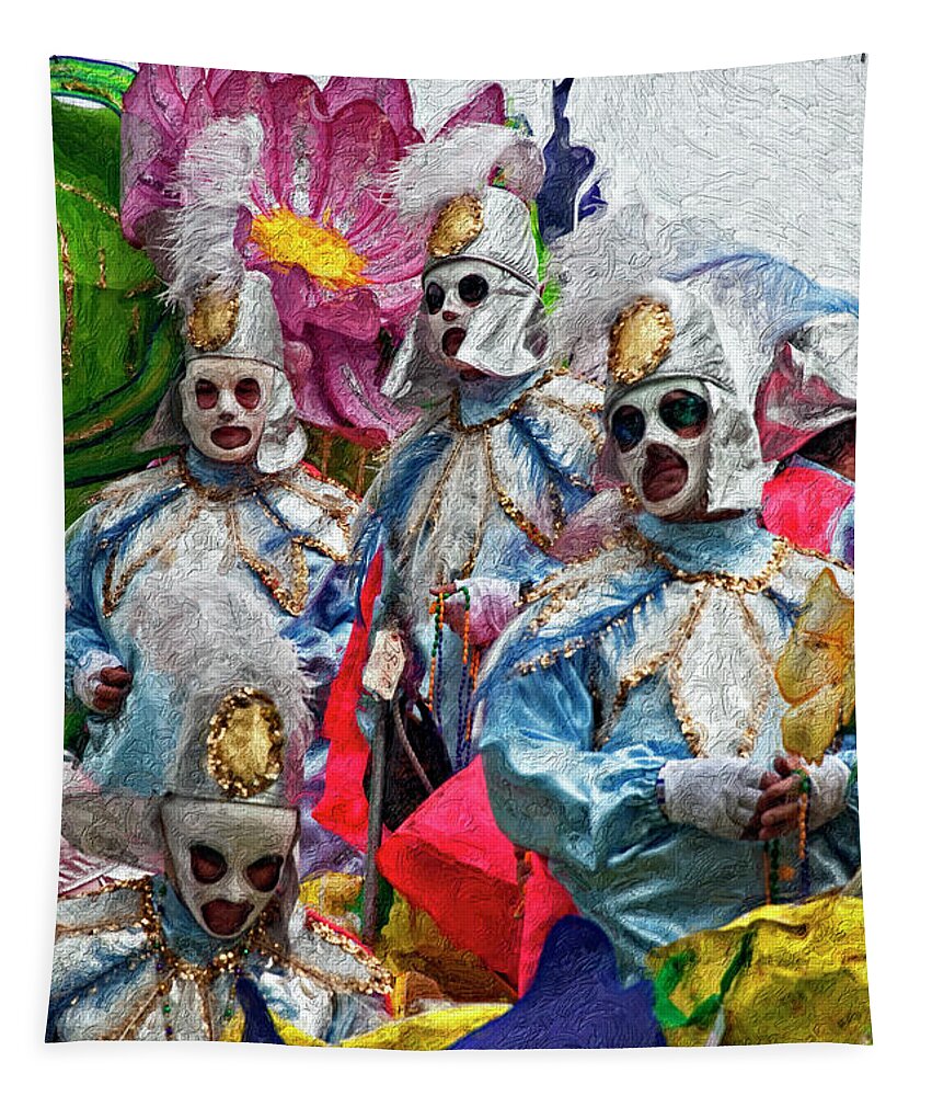 Mardi Gras Tapestry featuring the photograph Krewe of Rex by Kathleen K Parker