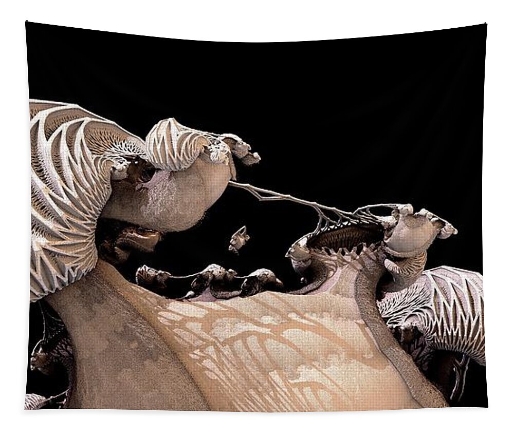 Fractal Tapestry featuring the digital art La Familia by Jon Munson II