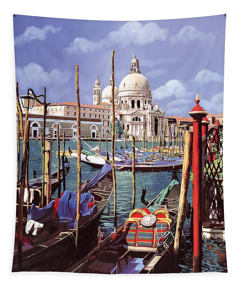 Church Tapestry featuring the painting La Salute by Guido Borelli