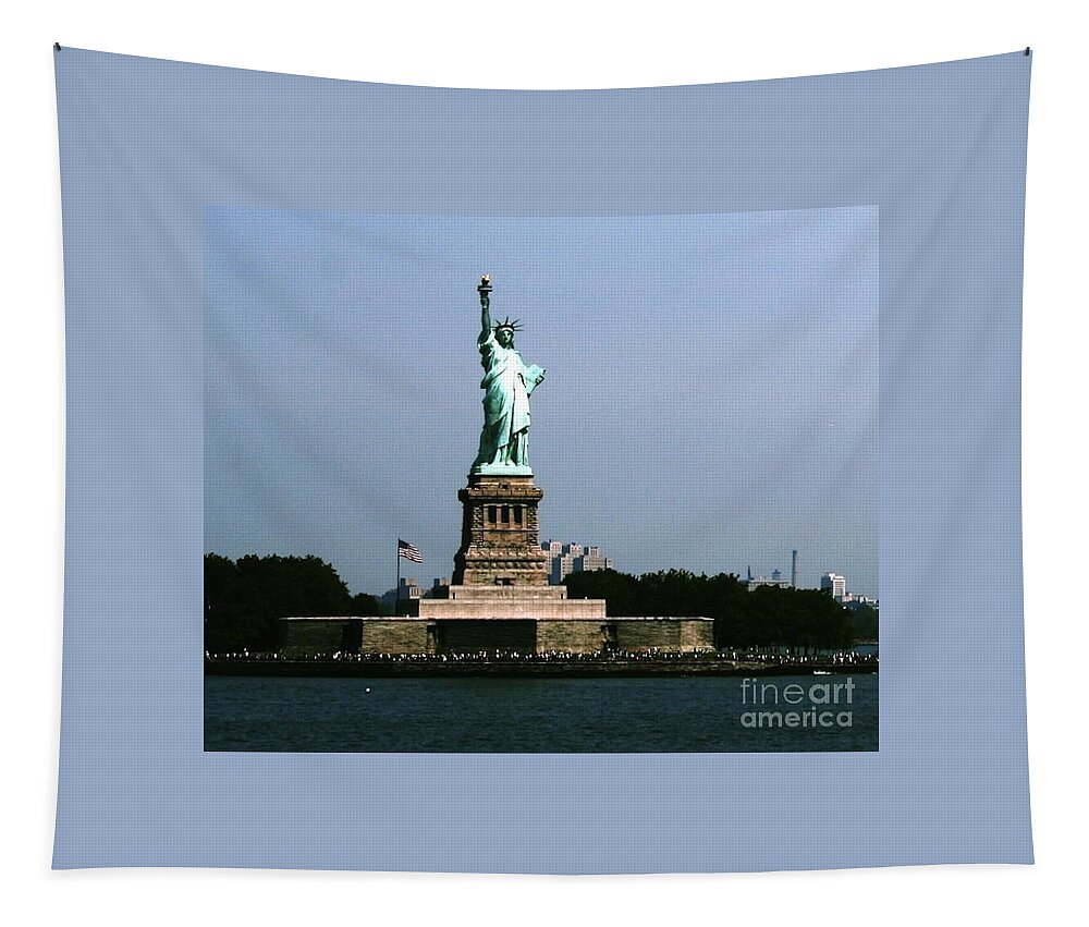 Statute Of Liberty Tapestry featuring the photograph Lady Liberty by Alice Terrill
