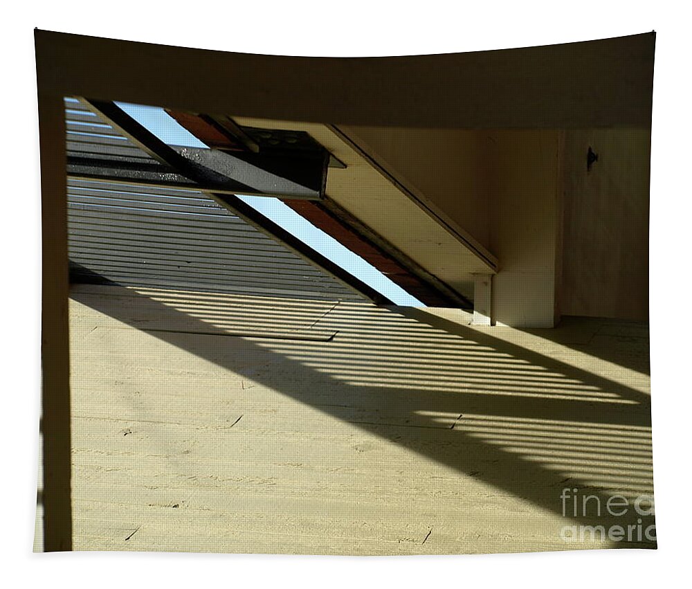 Abstract Tapestry featuring the photograph LaJollaStairWell by Mary Kobet