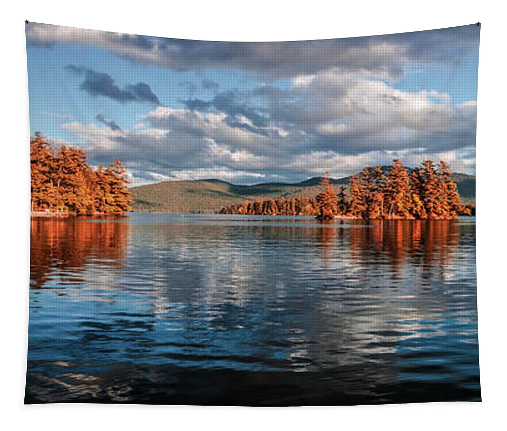 Autumn Tapestry featuring the photograph Lake George Panorama by Thomas Marchessault