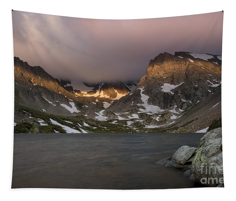Indian Peaks Wilderness Tapestry featuring the photograph Lake Isabel by Keith Kapple