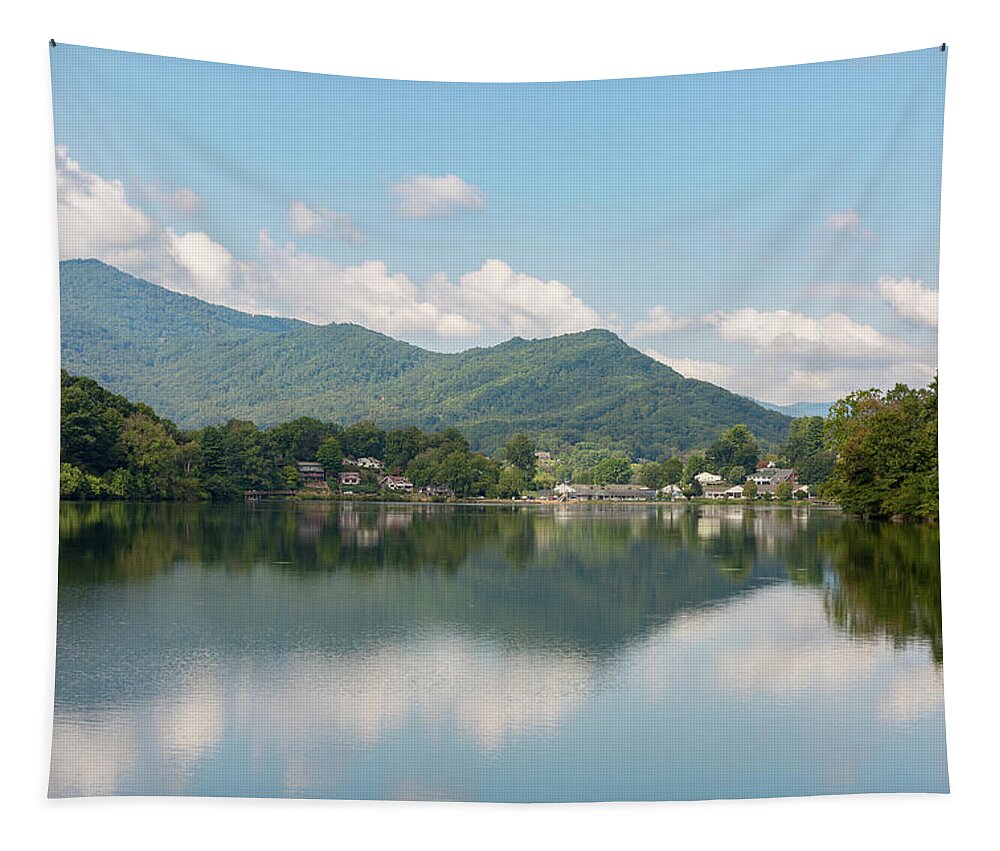 Reflections Tapestry featuring the photograph Lake Junaluska #1 - September 9 2016 by D K Wall