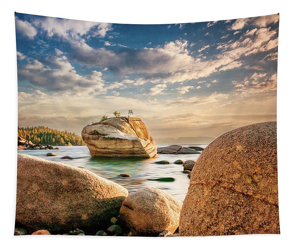 Alpine Tapestry featuring the photograph Lake Rocks by Maria Coulson