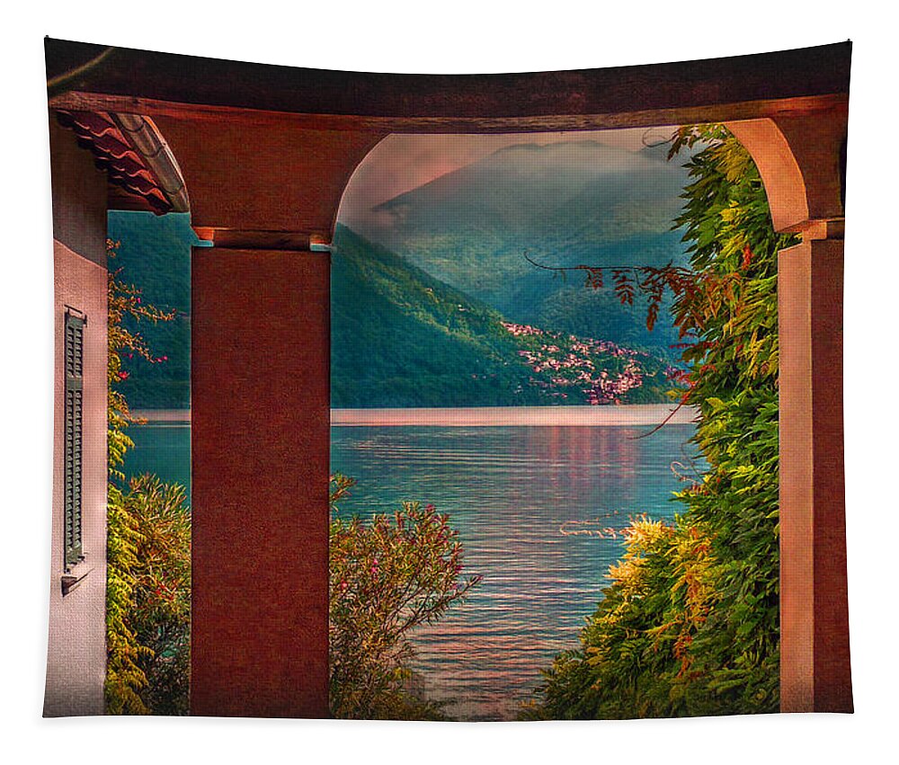 Lake Tapestry featuring the photograph Lake View by Hanny Heim