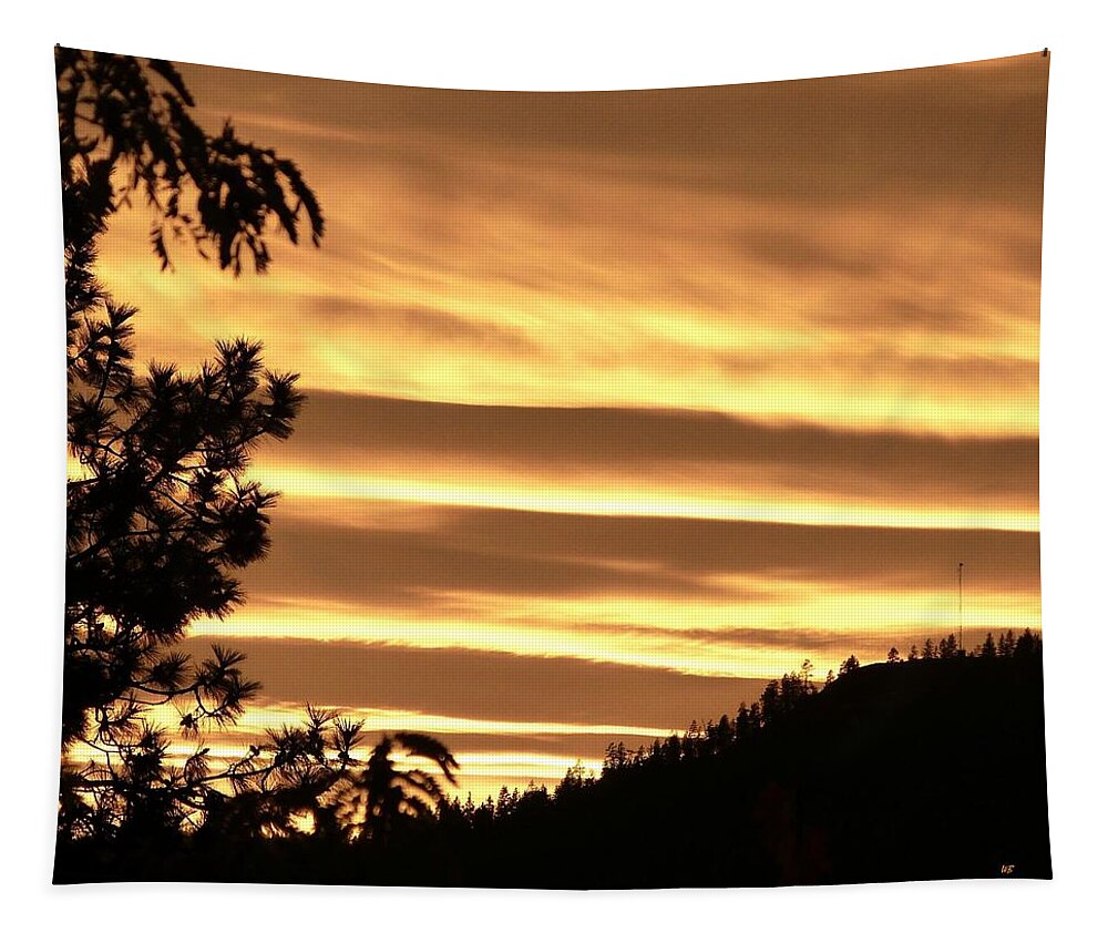 Sunset Tapestry featuring the photograph Venetian Blind Sunset by Will Borden