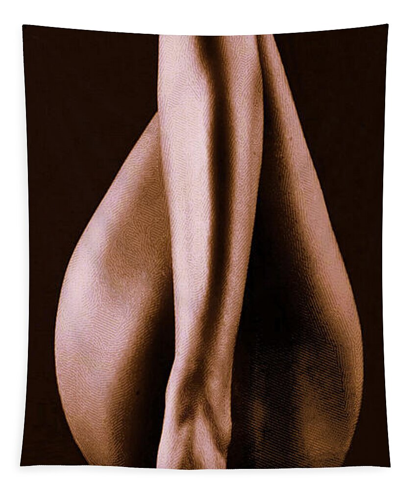 Art Tapestry featuring the digital art Leg Pose Favorite by Rafael Salazar