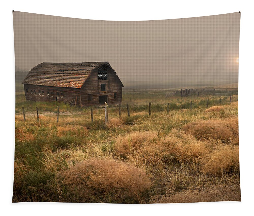 Haynes Tapestry featuring the photograph Legacy - Haynes Ranch Barn by John Poon