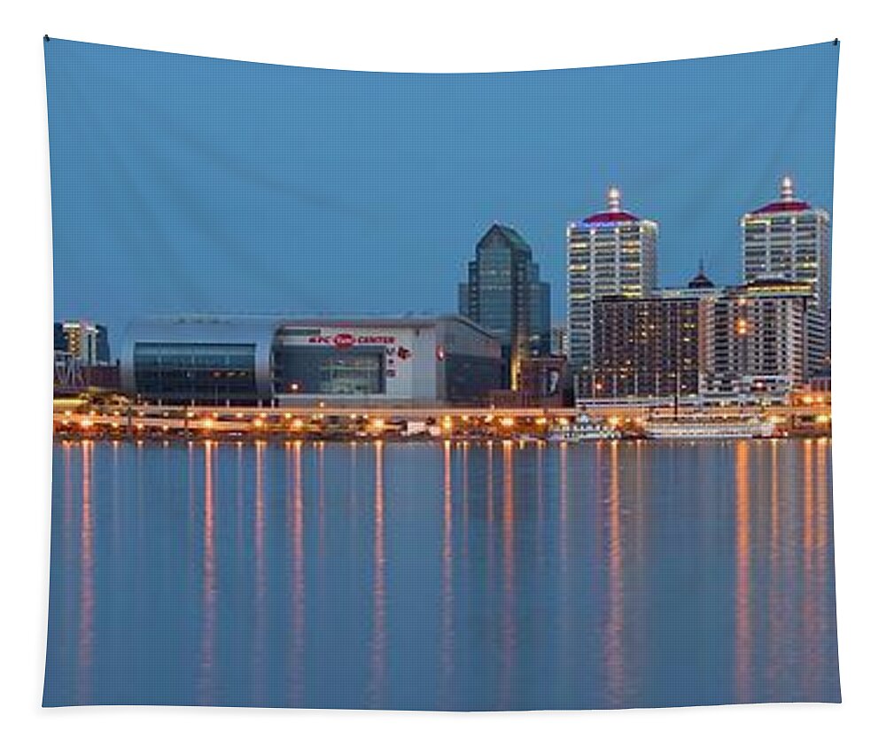 Louisville Tapestry featuring the photograph Lengthy Louisville by Frozen in Time Fine Art Photography