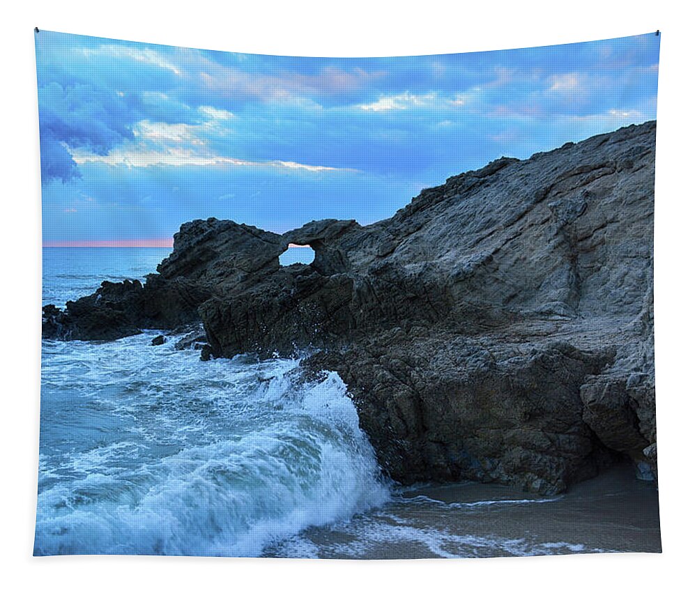 California Tapestry featuring the photograph Leo Carrillo State Beach Arch by Kyle Hanson