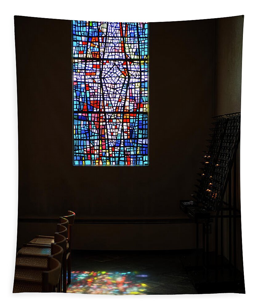 Festblues Tapestry featuring the photograph Let there be Coloured Light... by Nina Stavlund