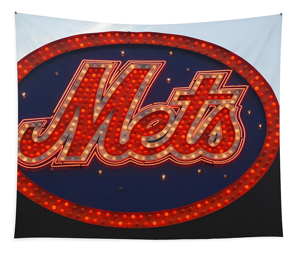New York Mets Tapestry featuring the photograph Lets Go Mets by Richard Bryce and Family