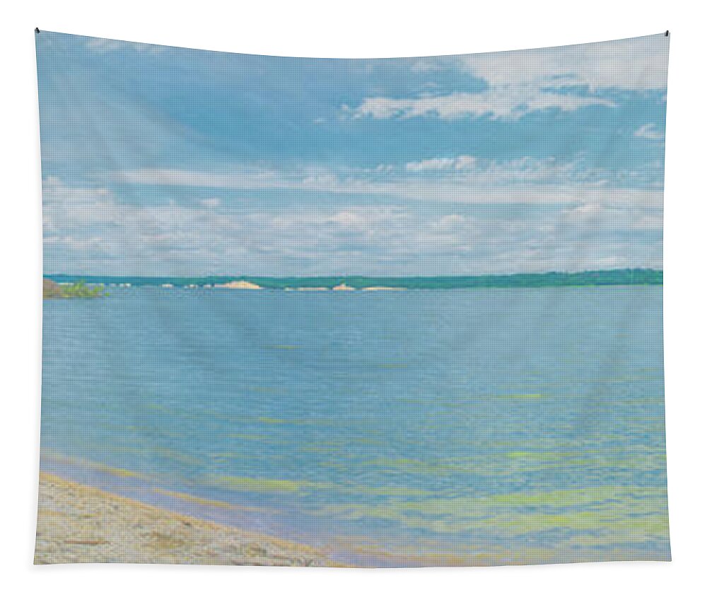 Yankton Tapestry featuring the photograph Lewis and Clark Lake by Pamela Williams