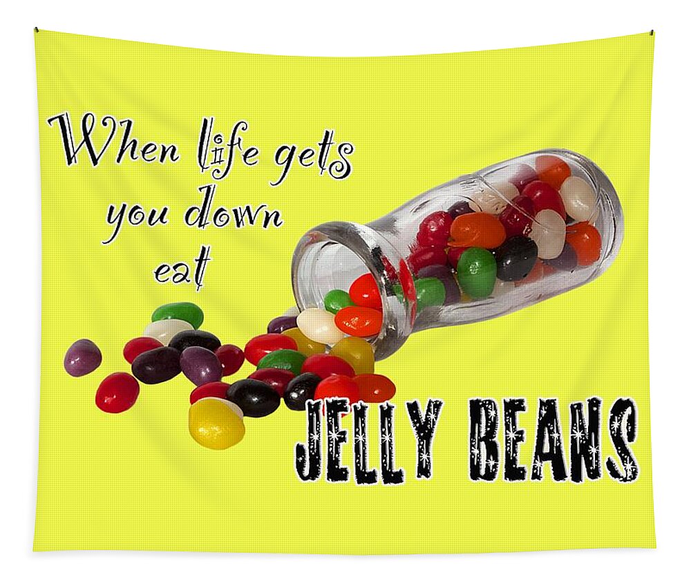 Jelly Beans Tapestry featuring the photograph Life And Jelly Beans by Phyllis Denton