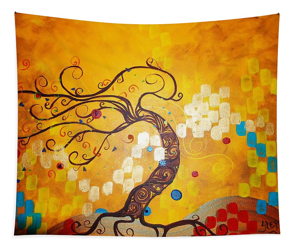  Tapestry featuring the painting Life is a Ball by Stefan Duncan