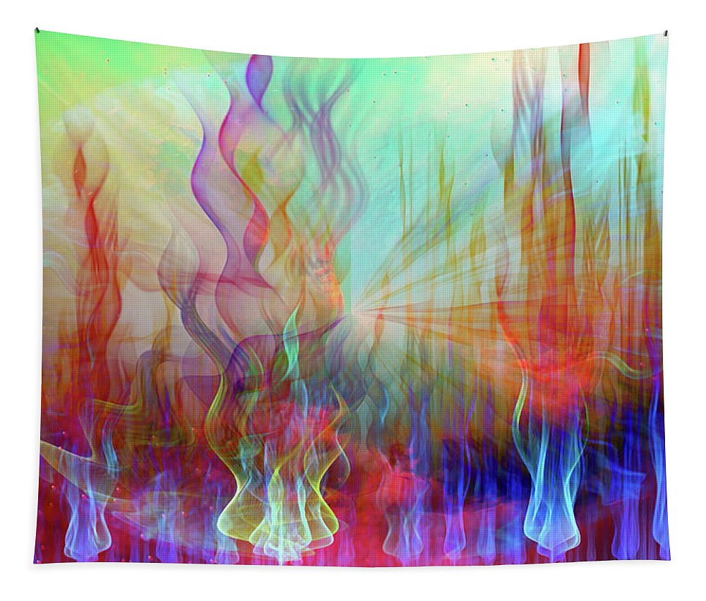 Mystery Tapestry featuring the digital art Life Is A Beautiful Mystery by Linda Sannuti