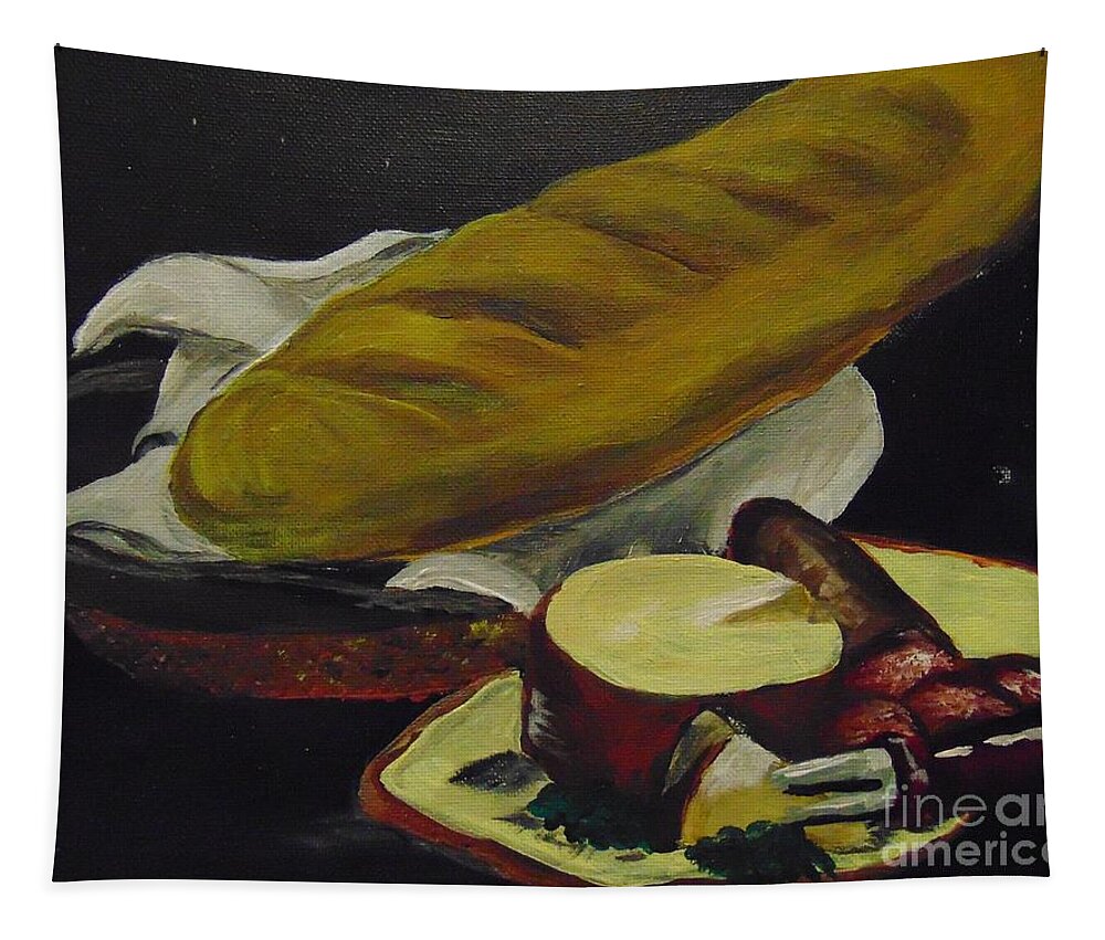 Bread Tapestry featuring the painting Life by Saundra Johnson