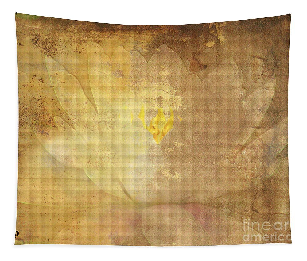 Abstract Tapestry featuring the photograph Lights on Lily by Traci Cottingham