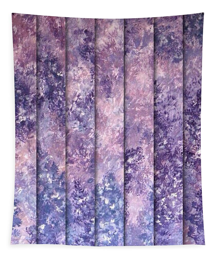 Abstracts Tapestry featuring the digital art Lilac panels by Megan Walsh