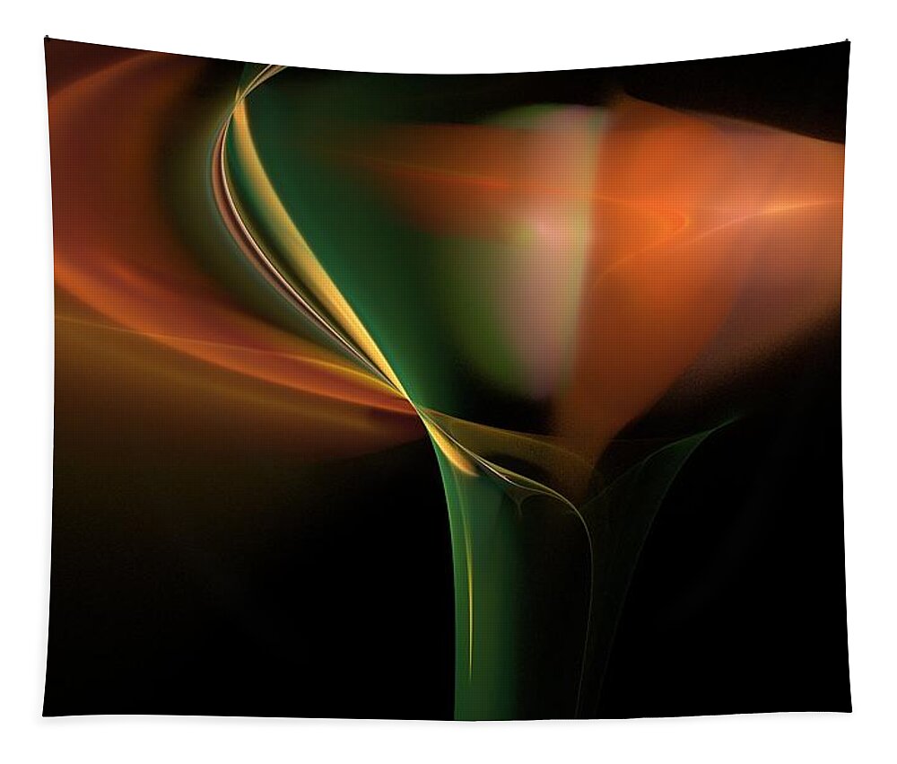 Digital Photography Tapestry featuring the digital art Lilly of Light by David Lane