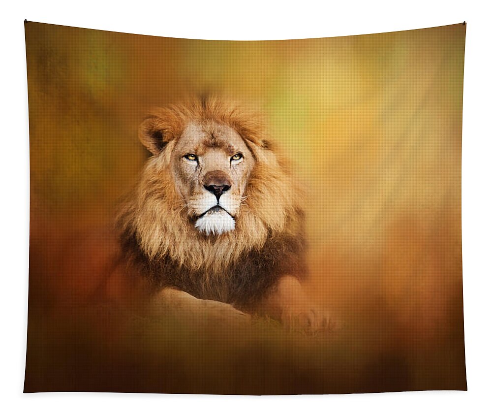 Lion Tapestry featuring the photograph Lion - Pride of Africa I - Tribute to Cecil by Michelle Wrighton