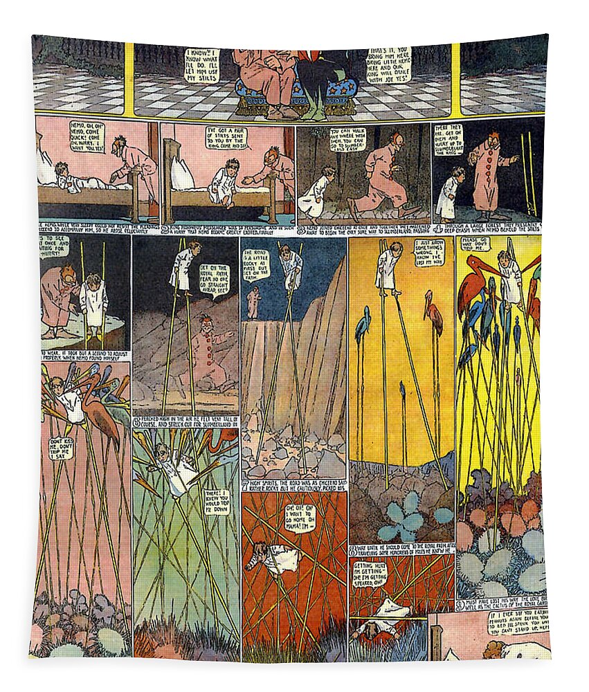  Little Nemo Tapestry featuring the painting Little Nemo in Slumberland 1905 P2 by Vintage Collectables
