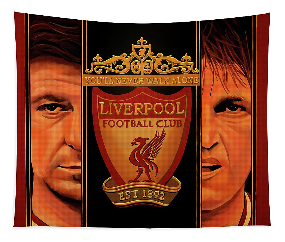Liverpool Tapestry featuring the painting Liverpool Painting by Paul Meijering