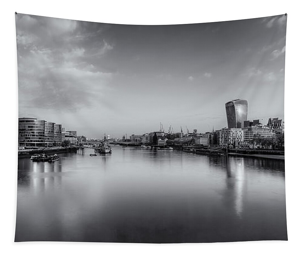 London Tapestry featuring the photograph London Panorama by Rob Davies