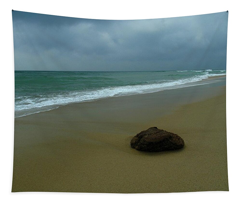 Beach Tapestry featuring the photograph Lonesome by Juergen Roth
