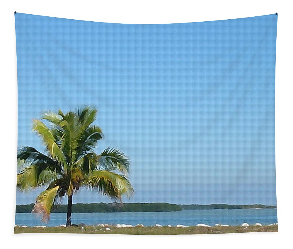 Long Key Tapestry featuring the photograph Long Key Vista by Lin Grosvenor
