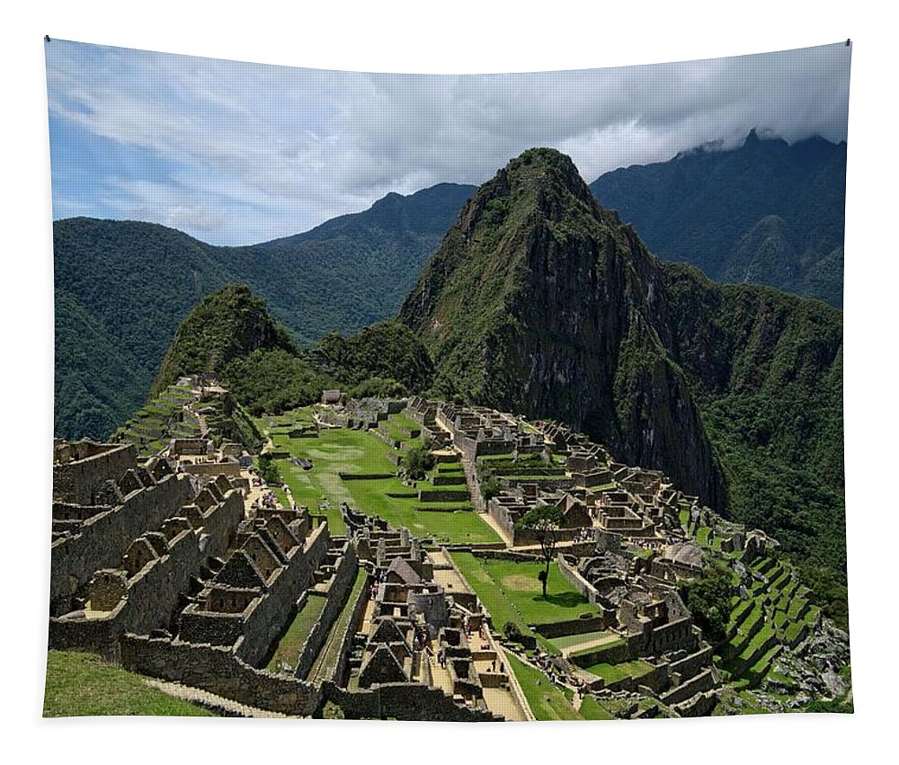 Travel Tapestry featuring the photograph Lost City of the Incas - Machu Picchu by Lucinda Walter