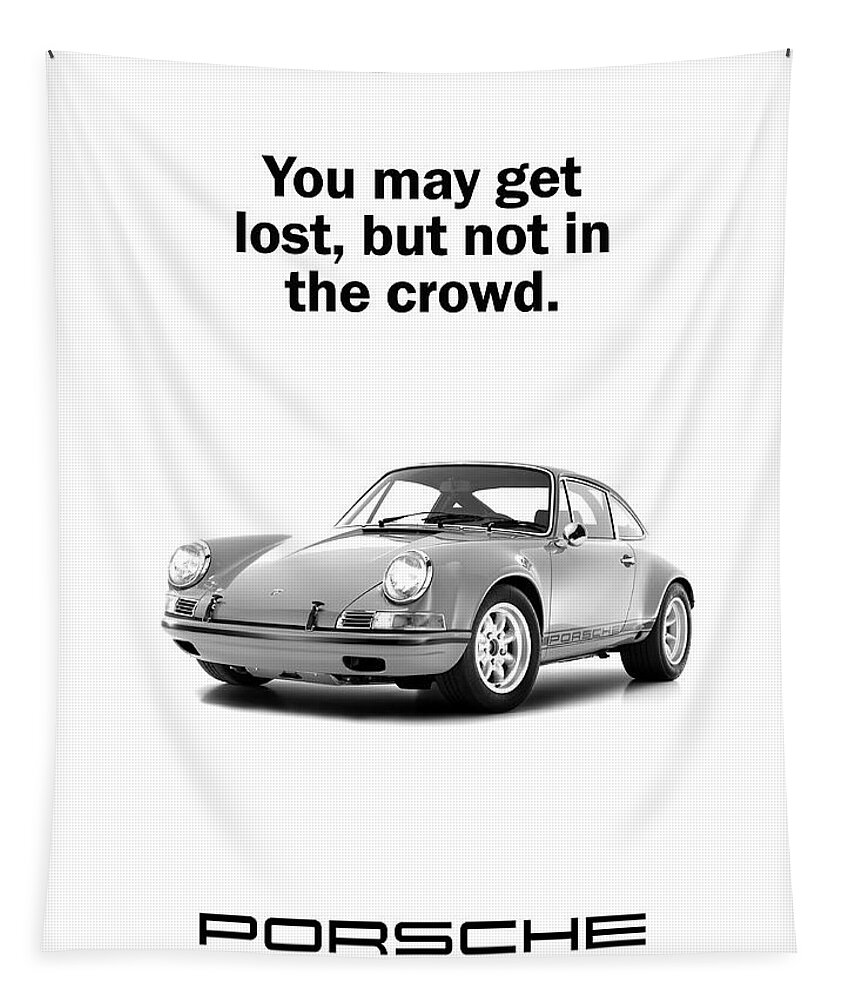 Porsche Tapestry featuring the photograph Lost In A Porsche by Mark Rogan