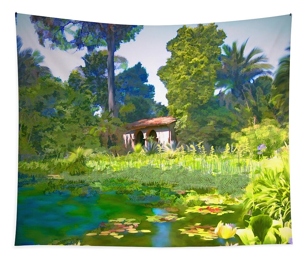 Lotusland Tapestry featuring the photograph Lotusland by Kurt Van Wagner