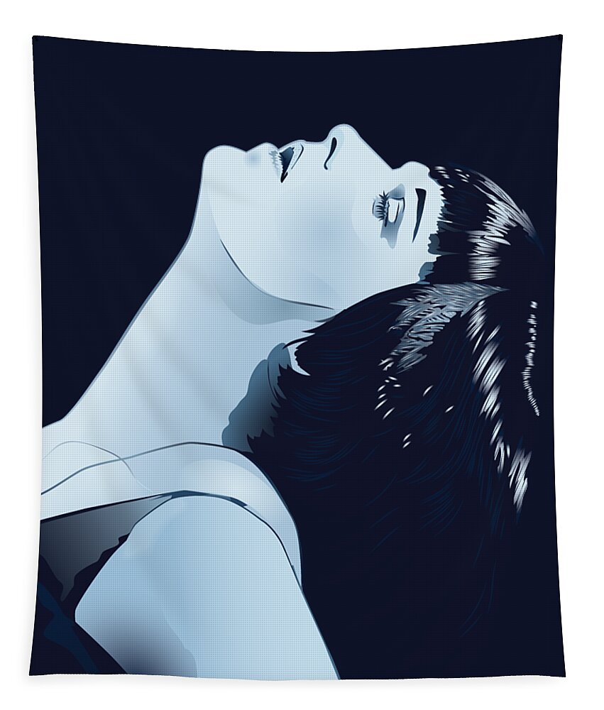 Louise Brooks Official Tapestry featuring the digital art Louise Brooks in Berlin by Louise Brooks