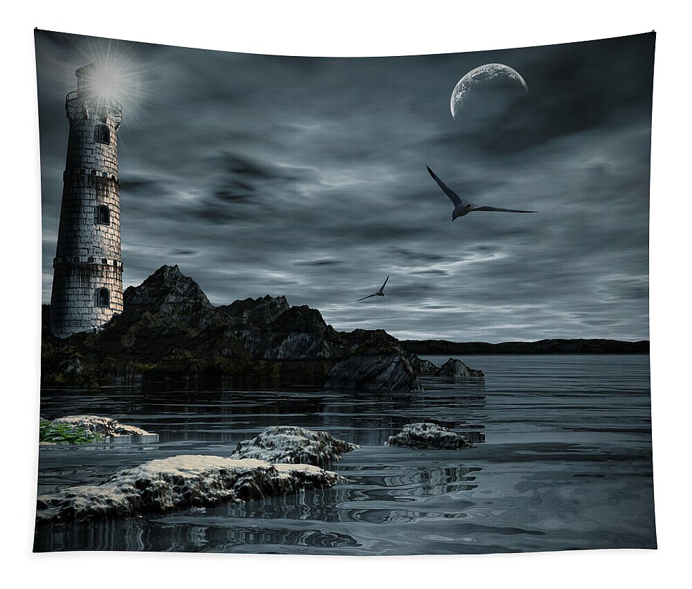 Lighthouse Tapestry featuring the photograph Lucent Dimness by Lourry Legarde
