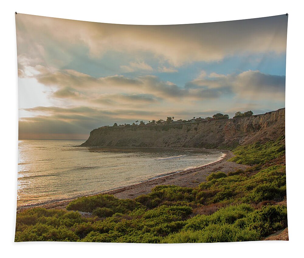 Seascape Tapestry featuring the photograph Lunada Bay 2 by Ed Clark