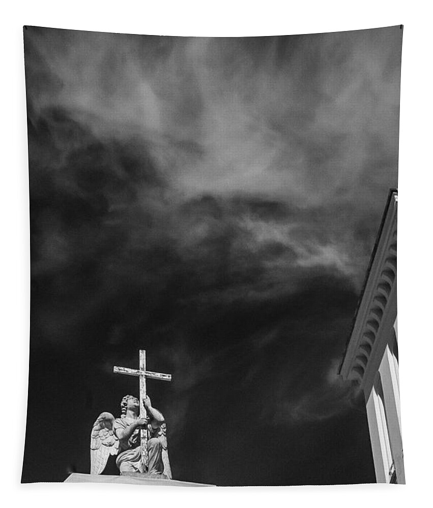 Russian Artists New Wave Tapestry featuring the photograph Lutheran Church of Peter amd Paul in St. Petersburg by Dmitry Soloviev