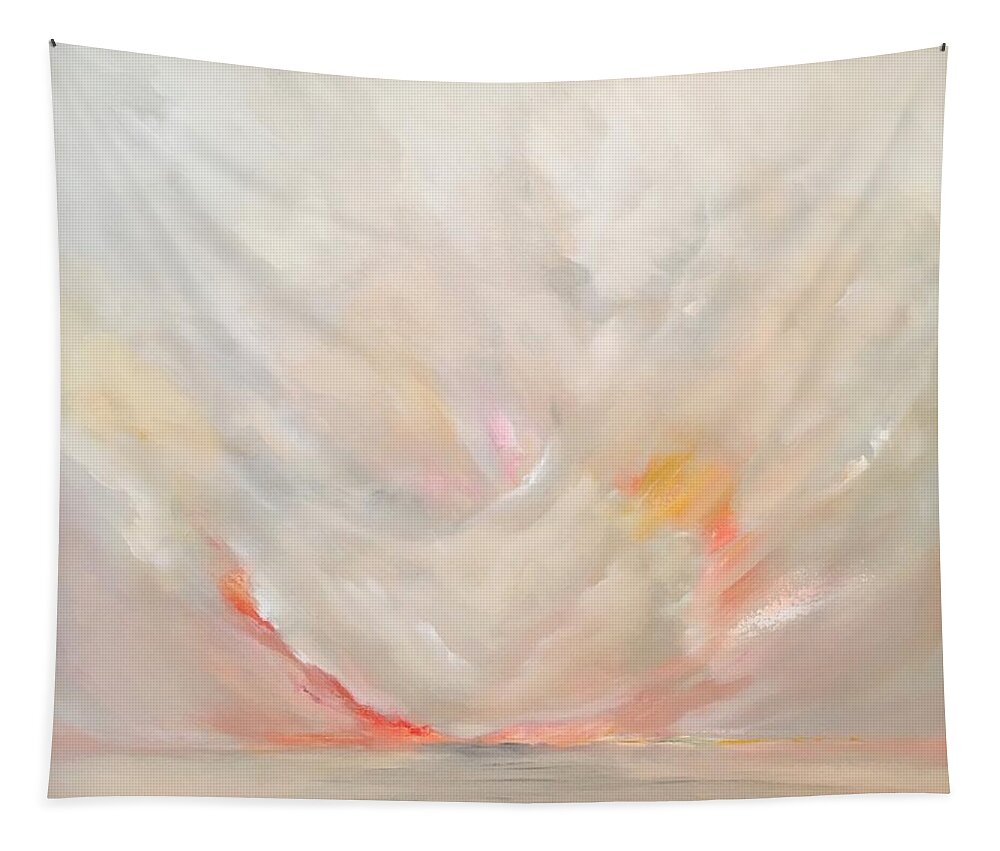 Abstract Tapestry featuring the painting Lyrical by Soraya Silvestri