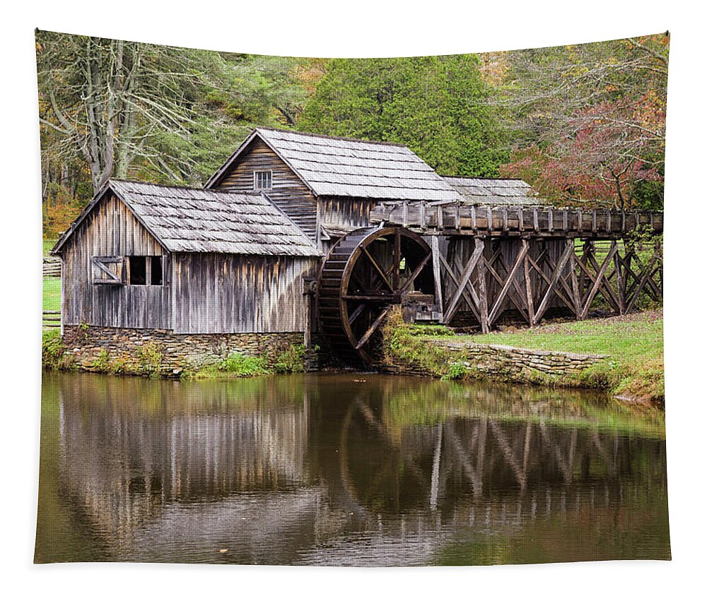 Mabry Mill Tapestry featuring the photograph Mabry Mill by Fran Gallogly