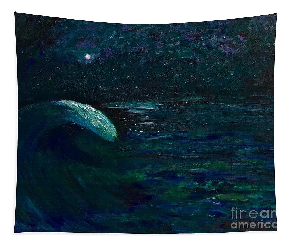 Maelstrom Tapestry featuring the painting Maelstrom by Denise Railey