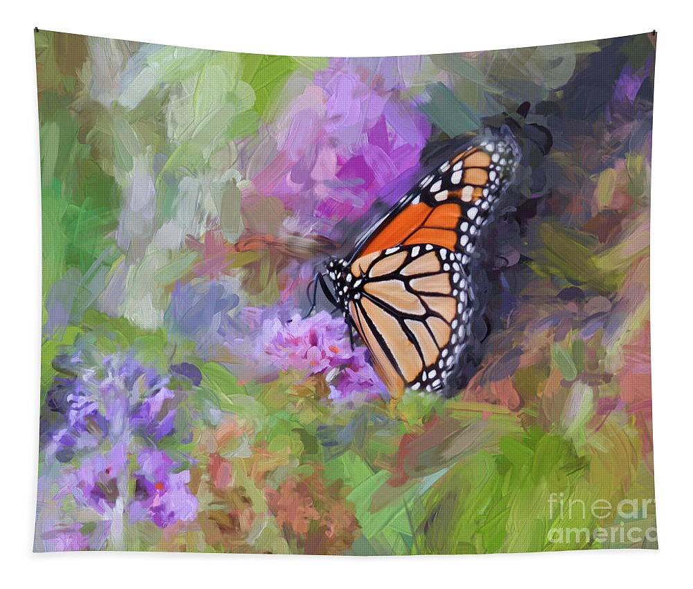 Monarch Tapestry featuring the photograph Magical Monarch Butterfly by Kerri Farley
