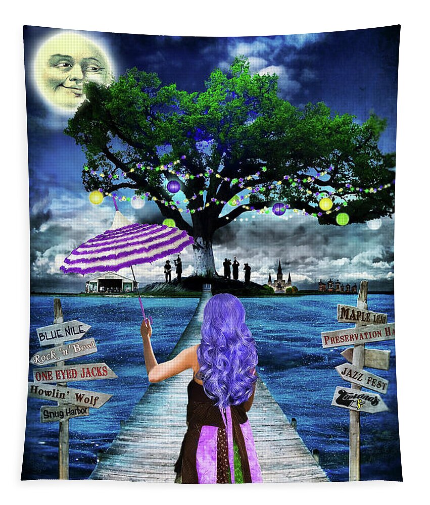 New Orleans Tapestry featuring the photograph Magical New Orleans by Tammy Wetzel